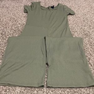 Green girls romper